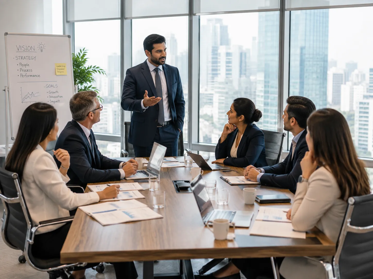 A leadership coaching conversation